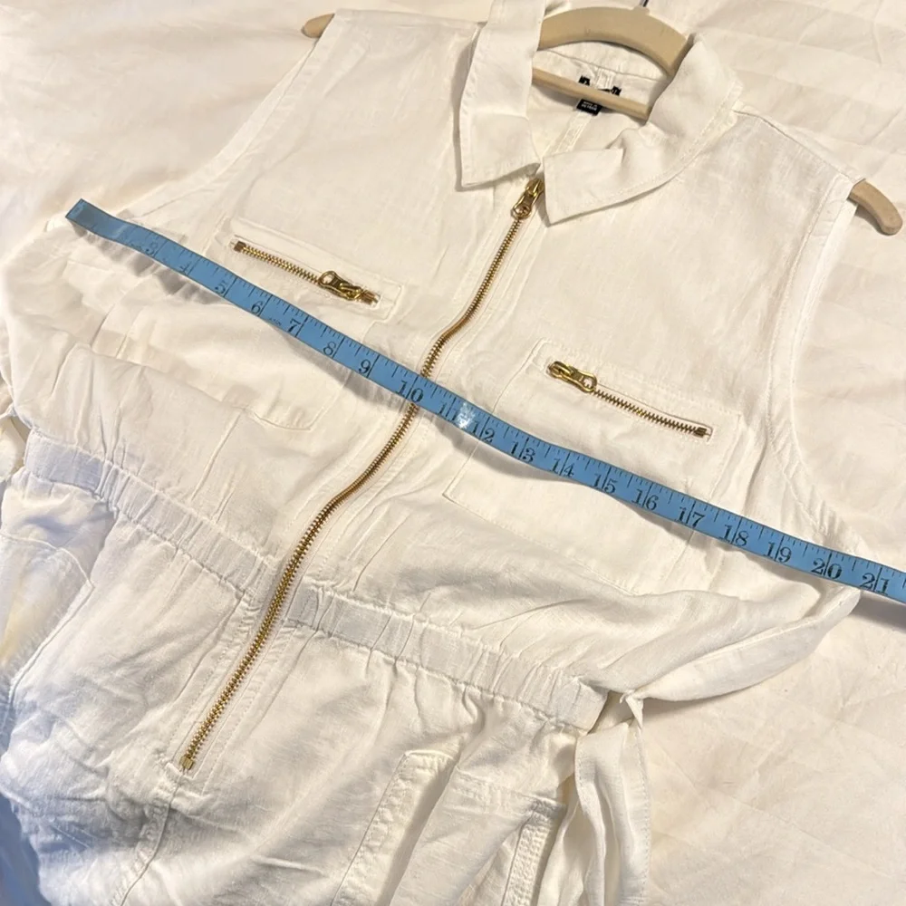 J.Crew Zip-front linen-blend dress CA422